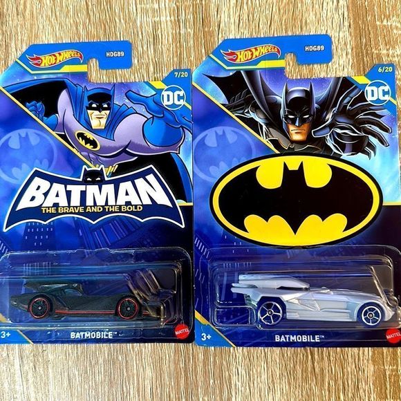 Hot Wheels - 2x Batmobiles ”Batman 6/20 & 7/20” - Picture 1 of 12
